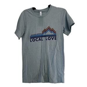 Absarokee Montana Local Love Light Mint Green Small Tshirt NWT
